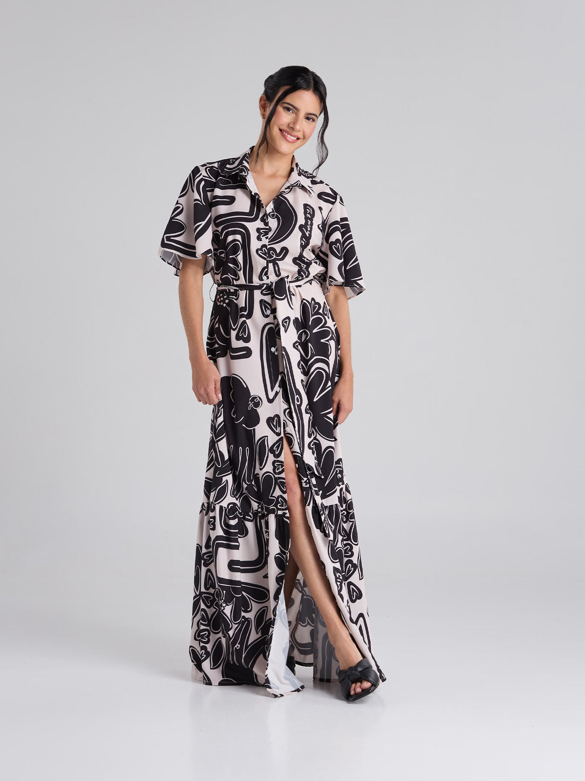 Vestido Caminos - Arena