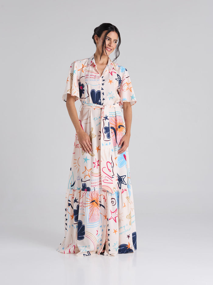 Vestido Happy life - Marfil