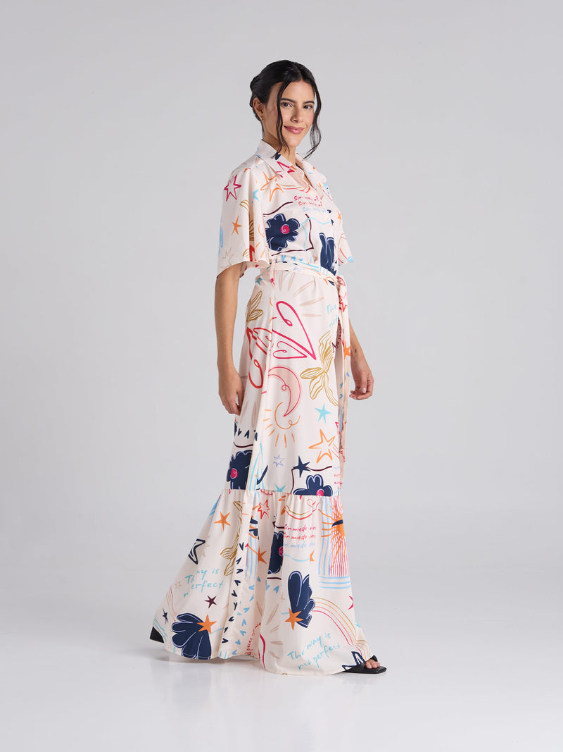 Vestido Happy life - Marfil