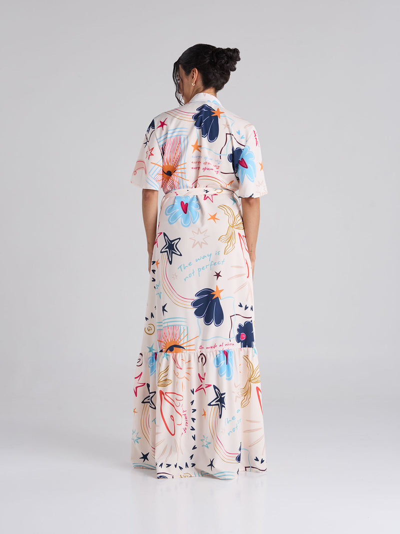 Vestido Happy life - Marfil