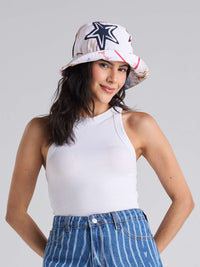 Bucket hat Happy life - Marfil