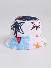 Bucket hat Happy life - Marfil