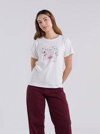 Camiseta Bailar la vida - Marfil