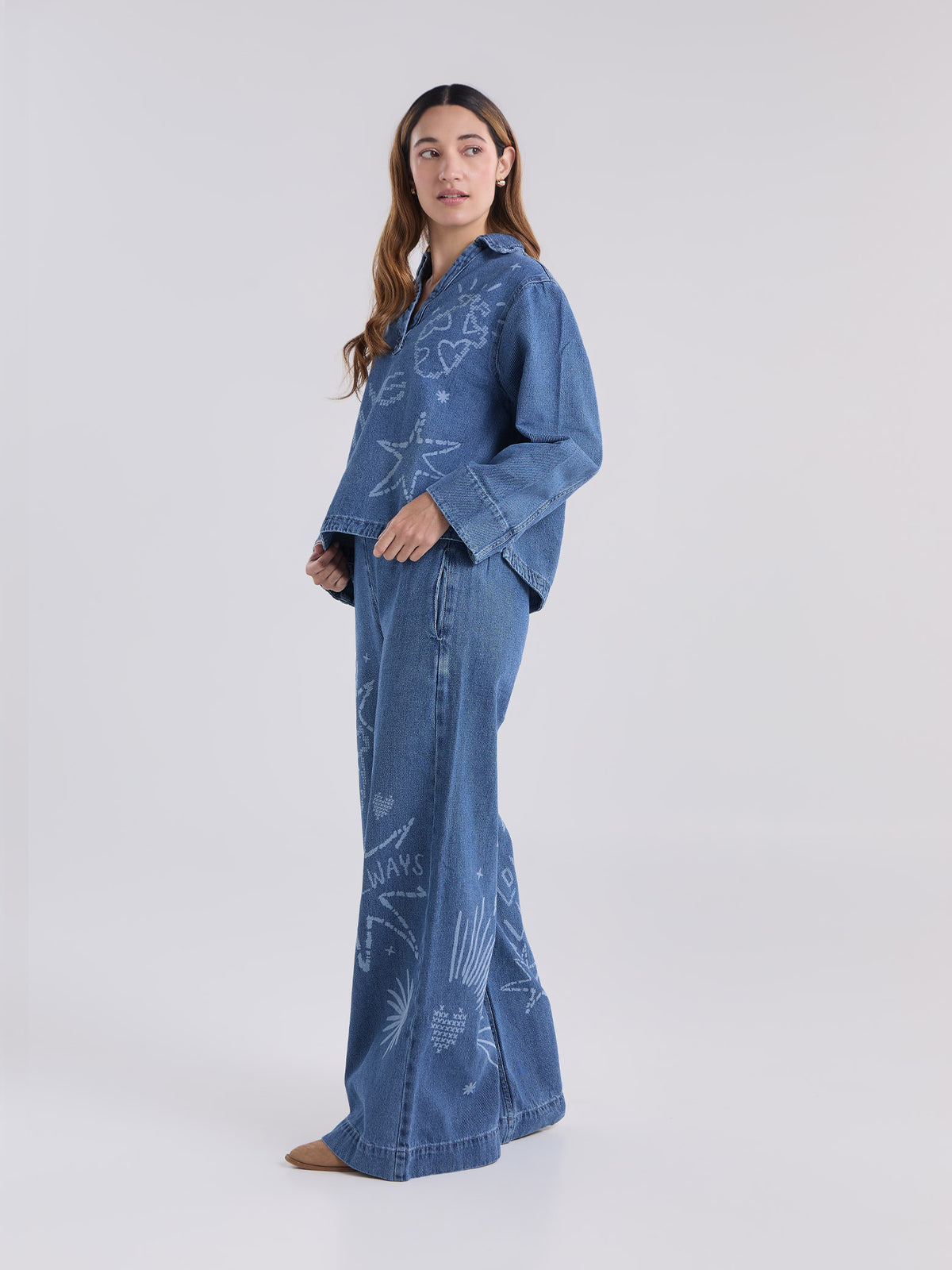 Set Amor siempre - Azul Camisa & Jean