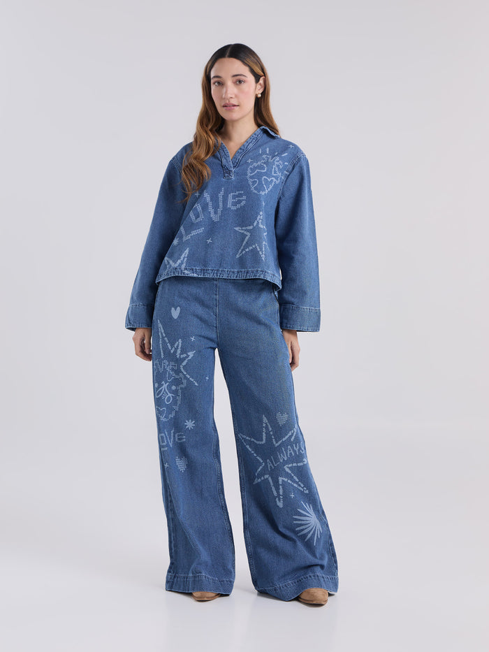 Set Amor siempre - Azul Camisa & Jean