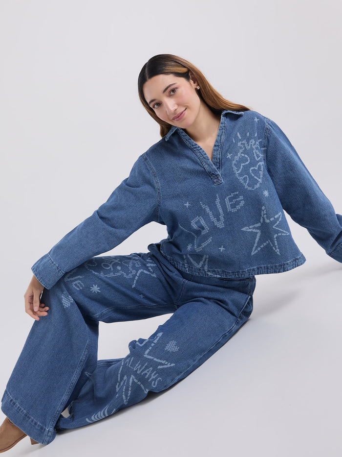 Set Amor siempre - Azul Camisa & Jean