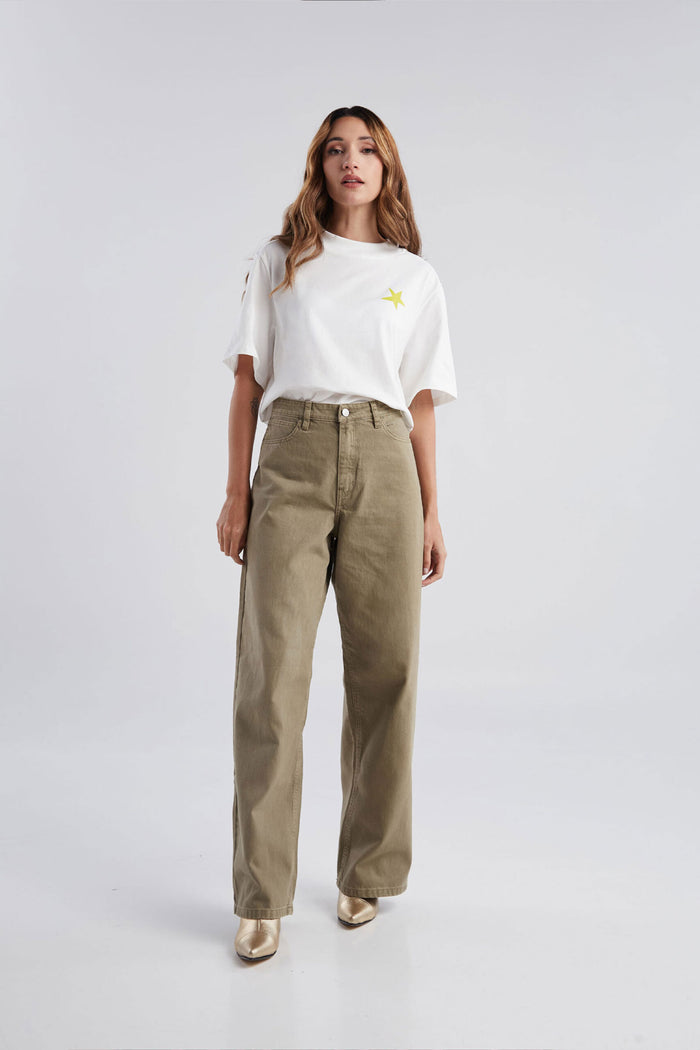 Jean Bolsillos corazones - Verde