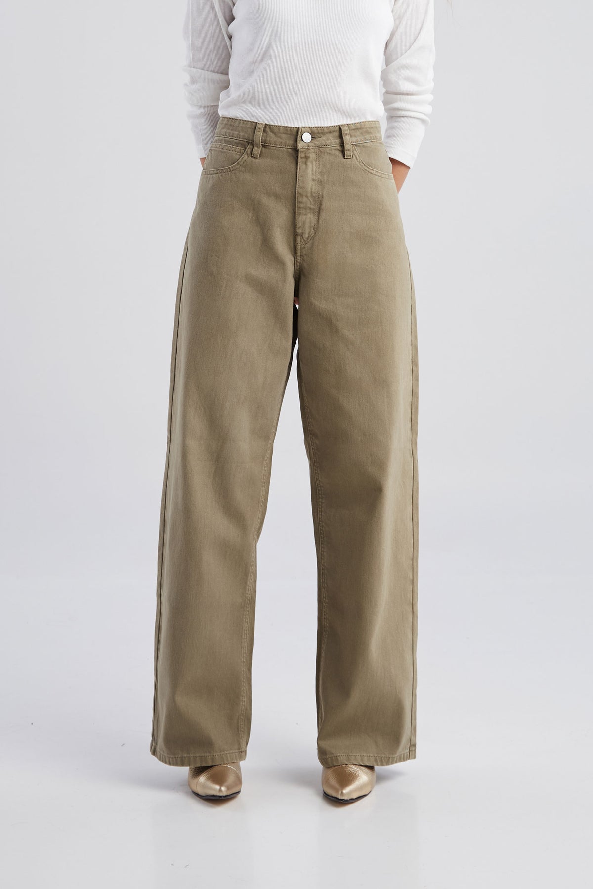 Jean Bolsillos corazones - Verde