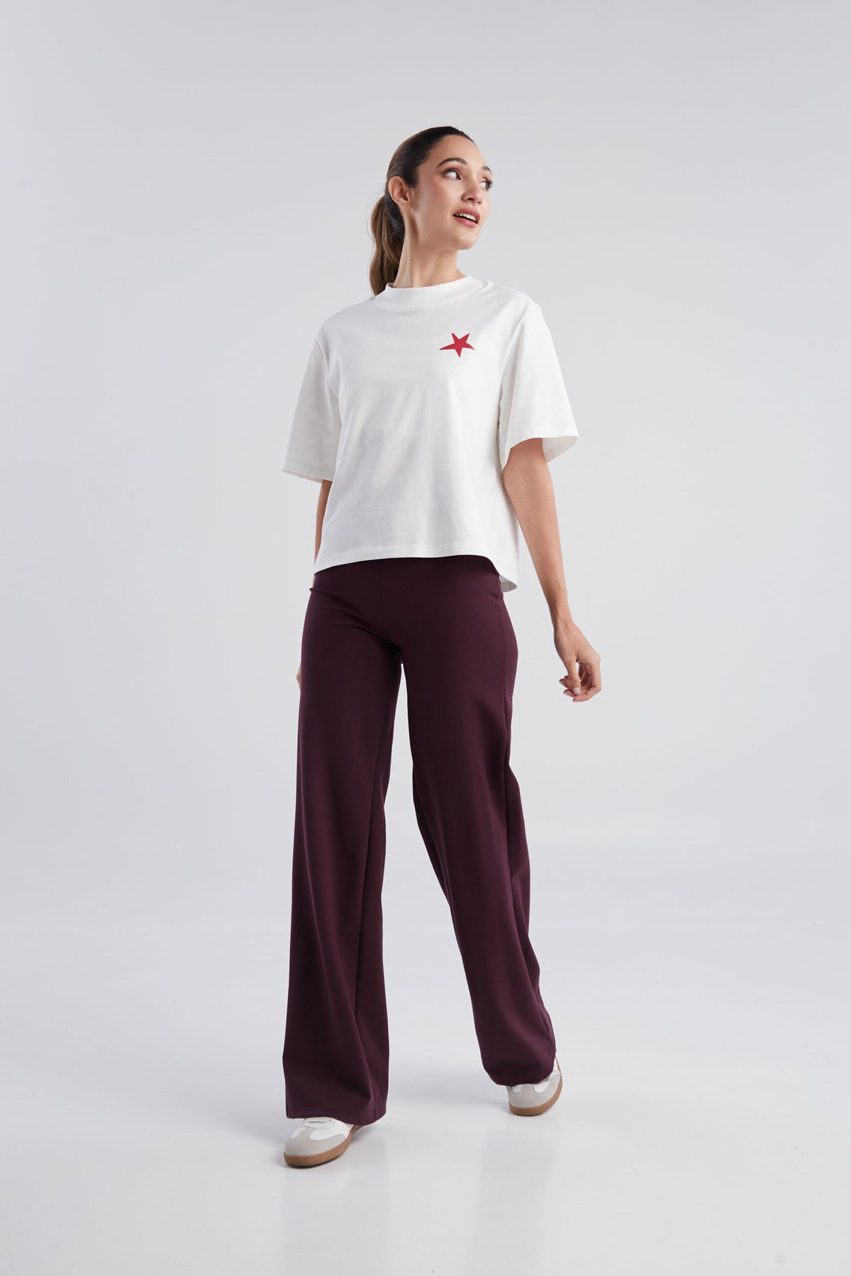 Pantalón Básico - Borgoña