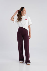 Pantalón Básico - Borgoña