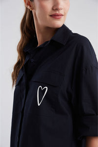 Sobrecamisa Made of love - Azul