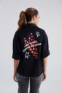 Sobrecamisa Made of love - Azul