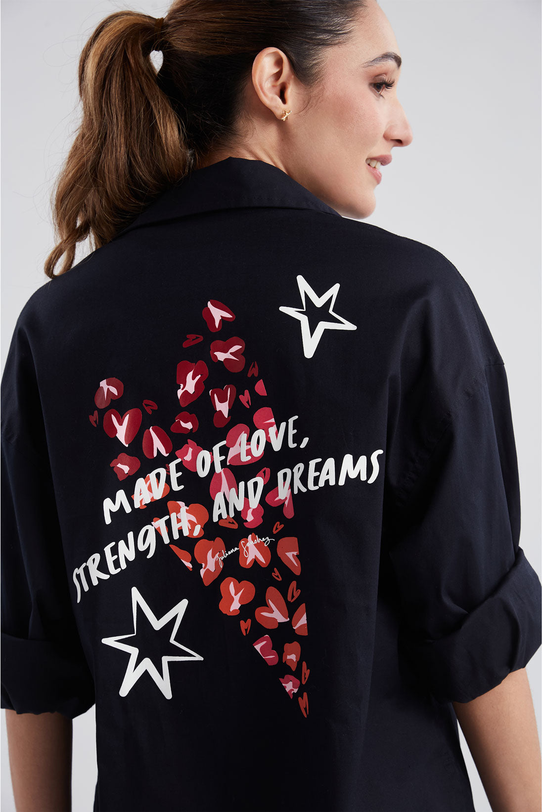 Sobrecamisa Made of love - Azul