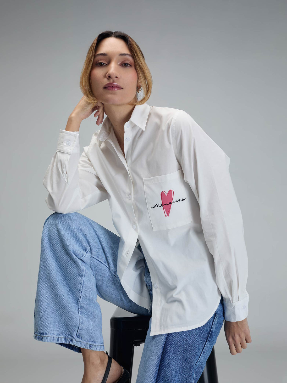 Camisa Memories - Marfil