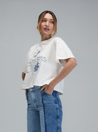 Camiseta Instantes - Marfil