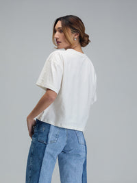 Camiseta Instantes - Marfil