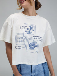 Camiseta Instantes - Marfil