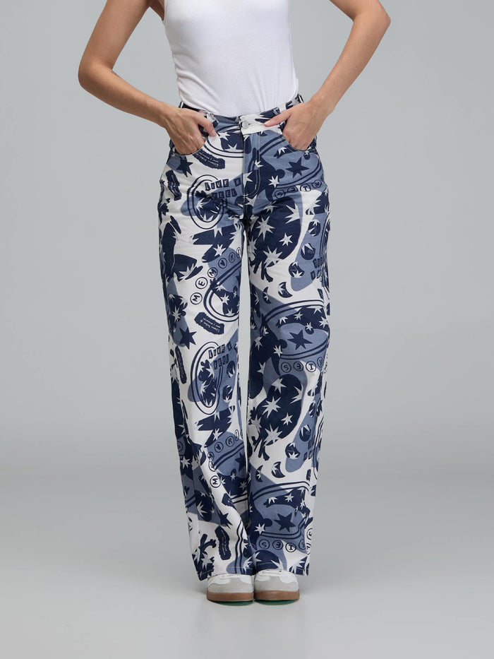 Pantalón Live & feel - Azul