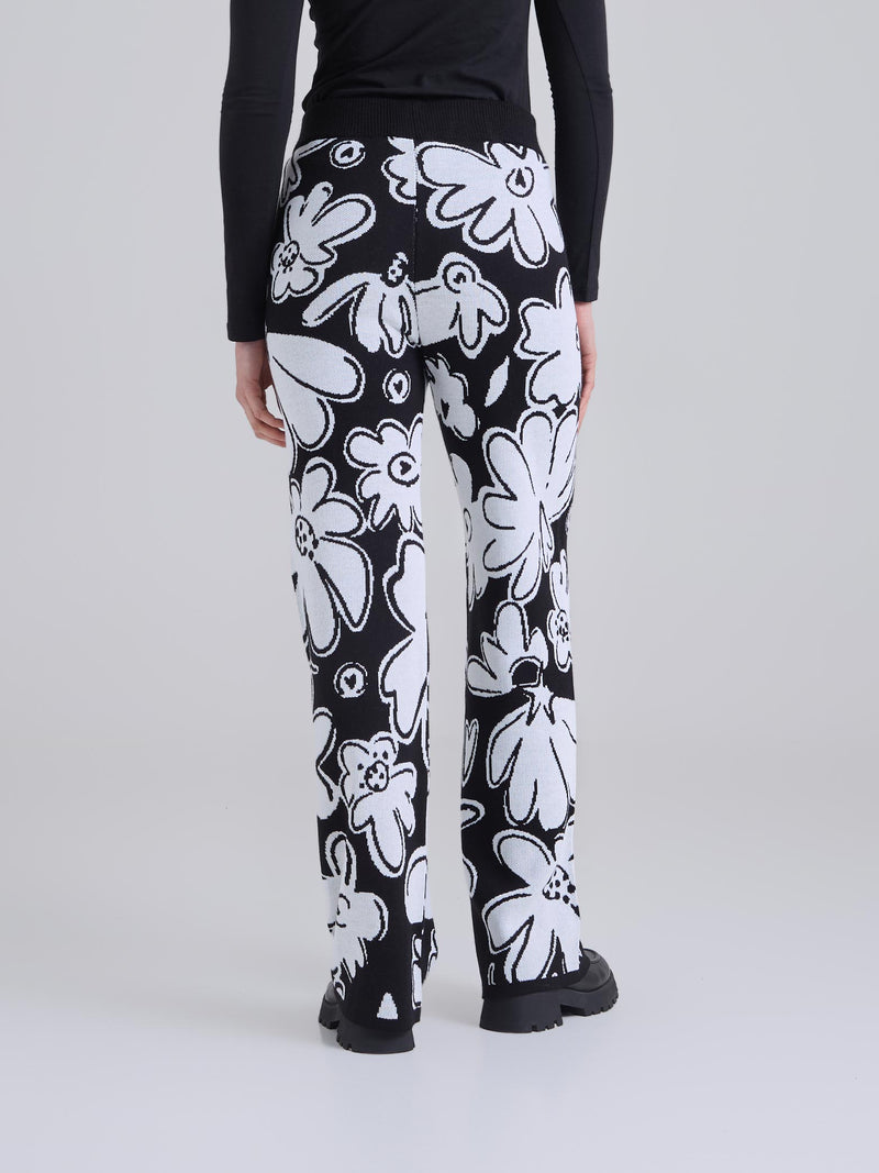 Pantalón Tejido garden - Negro