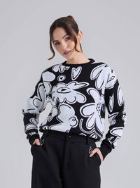 Buzo Tejido garden - Negro