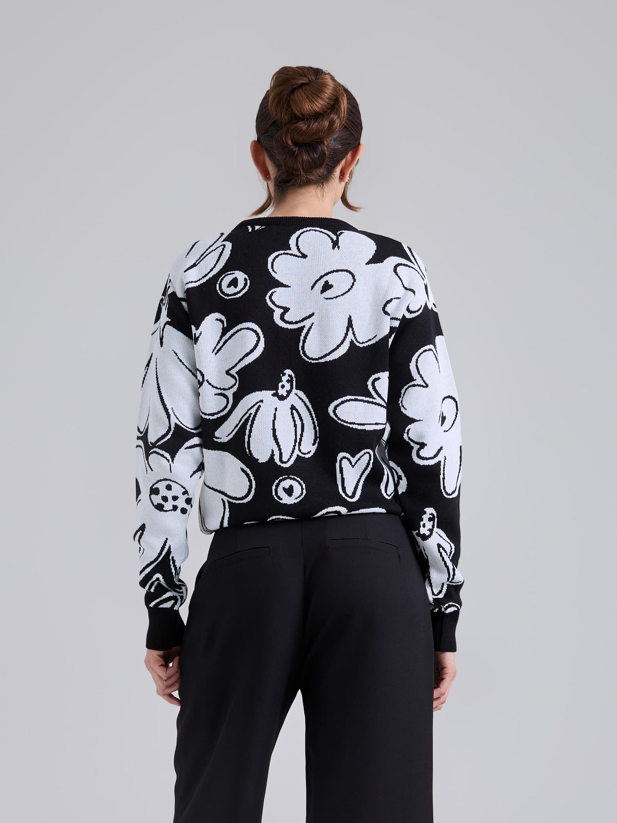 Buzo Tejido garden - Negro