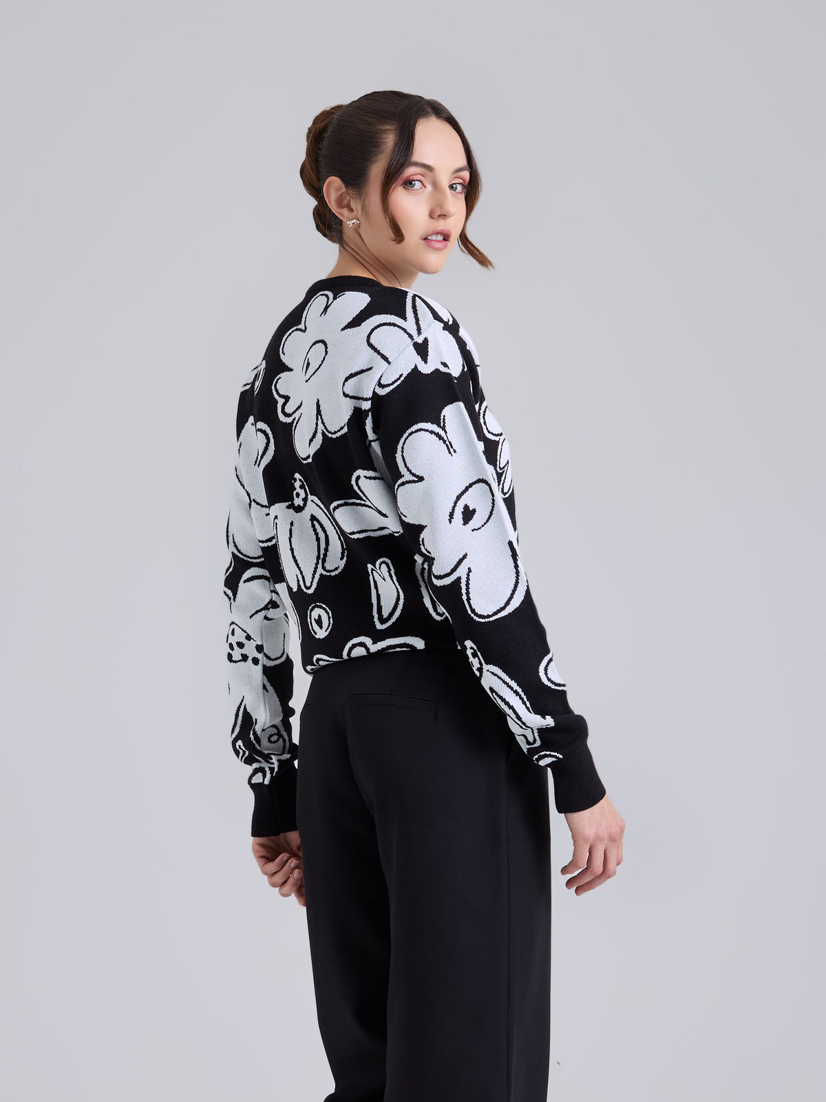 Buzo Tejido garden - Negro