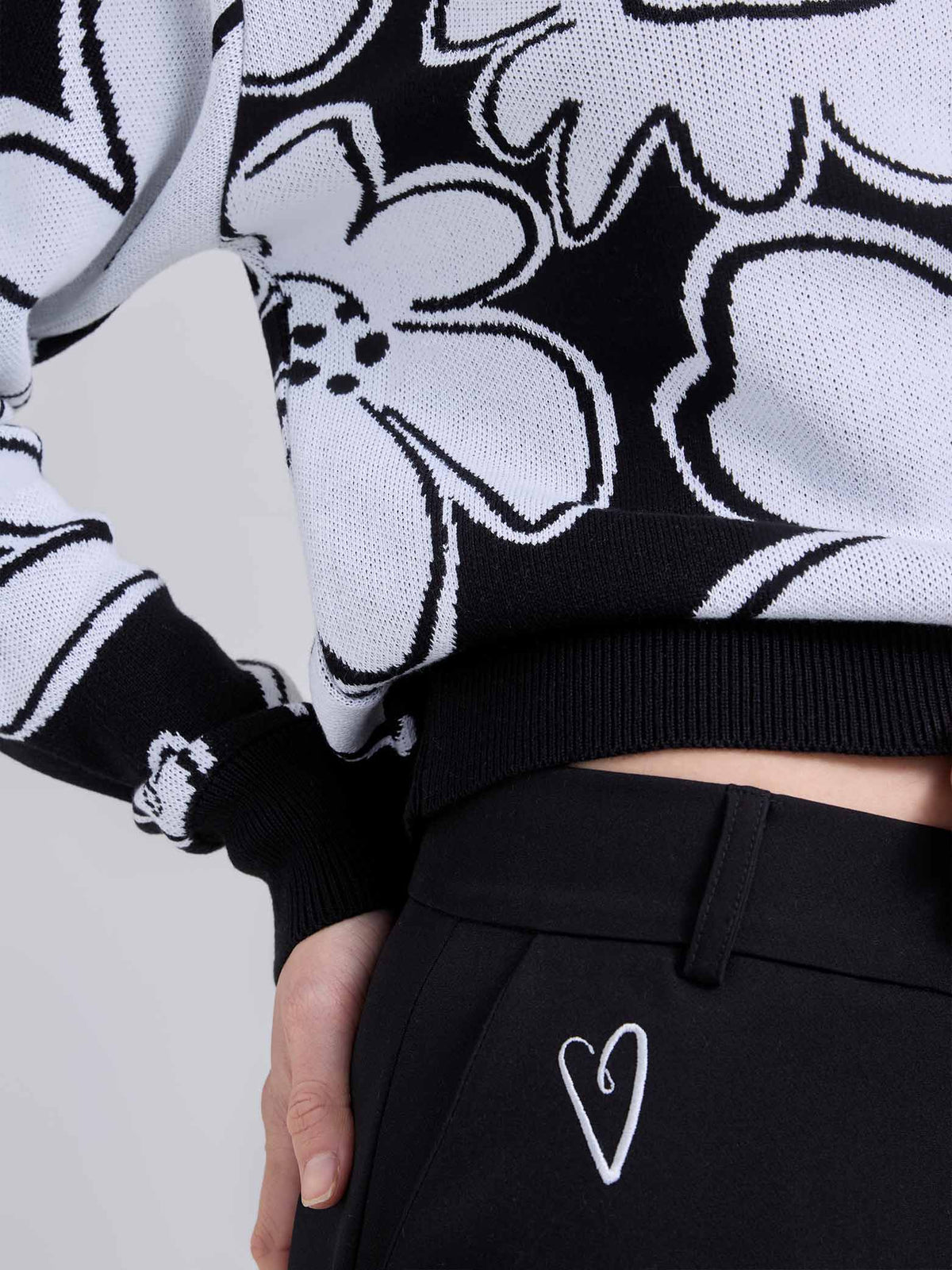 Buzo Tejido garden - Negro