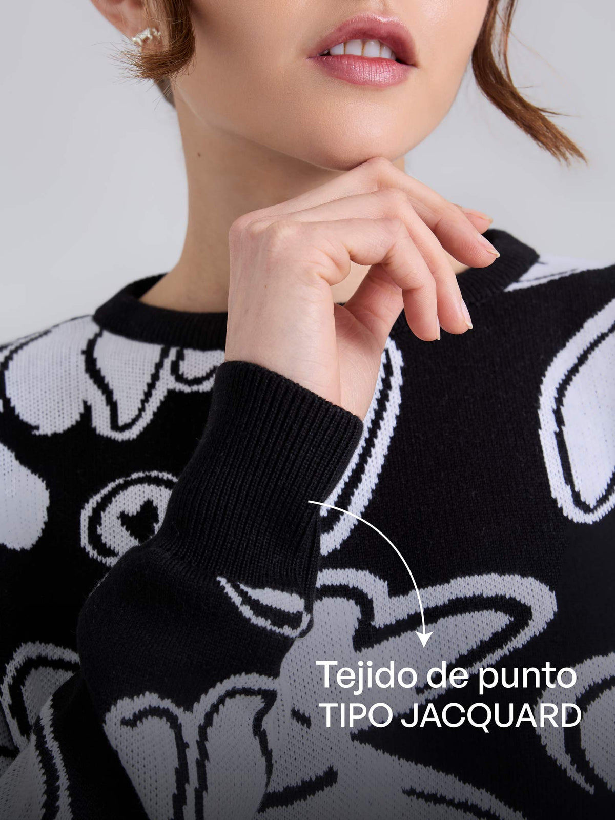 Buzo Tejido garden - Negro