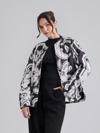 Chaqueta Acolchada caminos - Negro