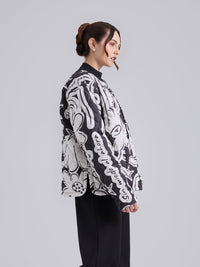 Chaqueta Acolchada caminos - Negro