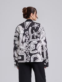 Chaqueta Acolchada caminos - Negro