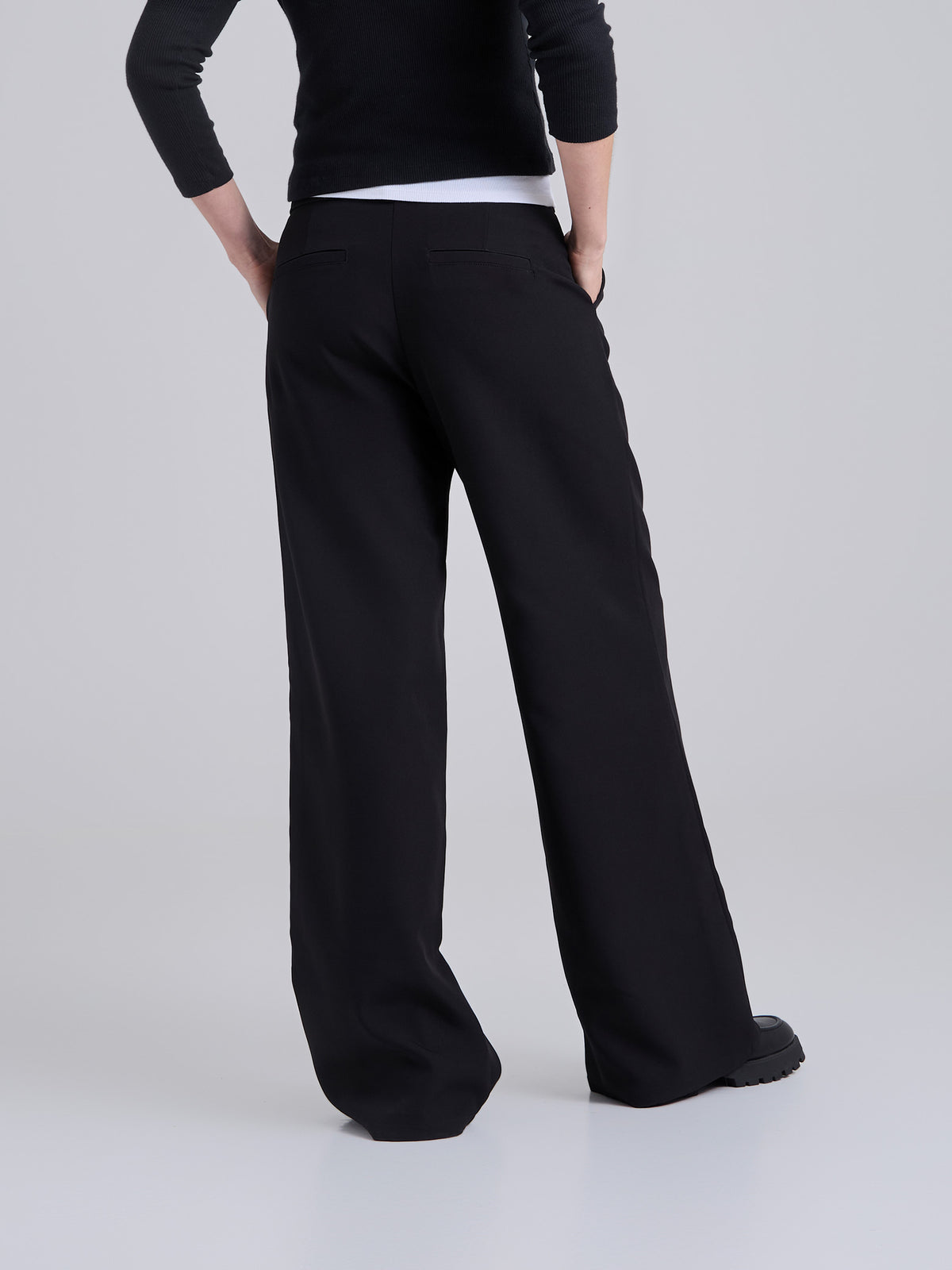 Pantalón Bordado - Negro