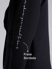 Blazer Bordado - Negro