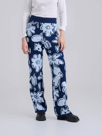 Pantalón Tejido garden - Azul