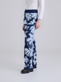 Pantalón Tejido garden - Azul