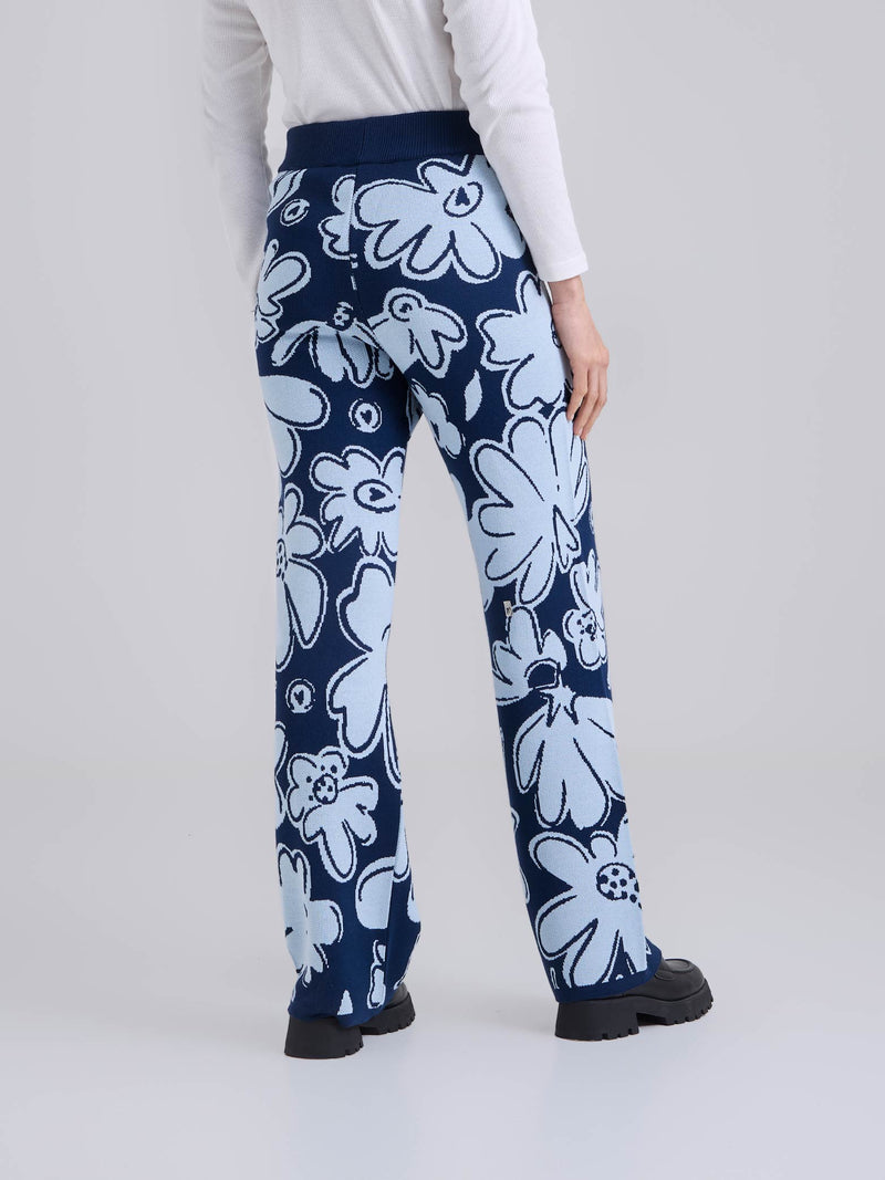 Pantalón Tejido garden - Azul
