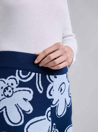 Pantalón Tejido garden - Azul