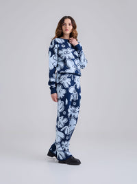 Pantalón Tejido garden - Azul