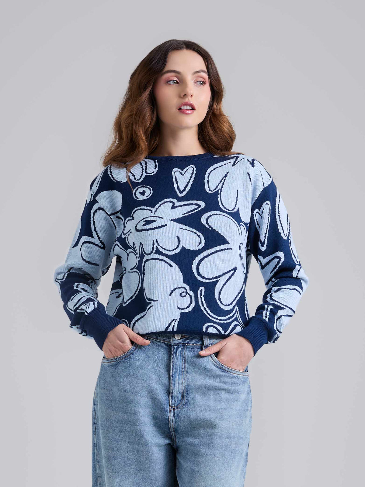 Buzo Tejido garden - Azul