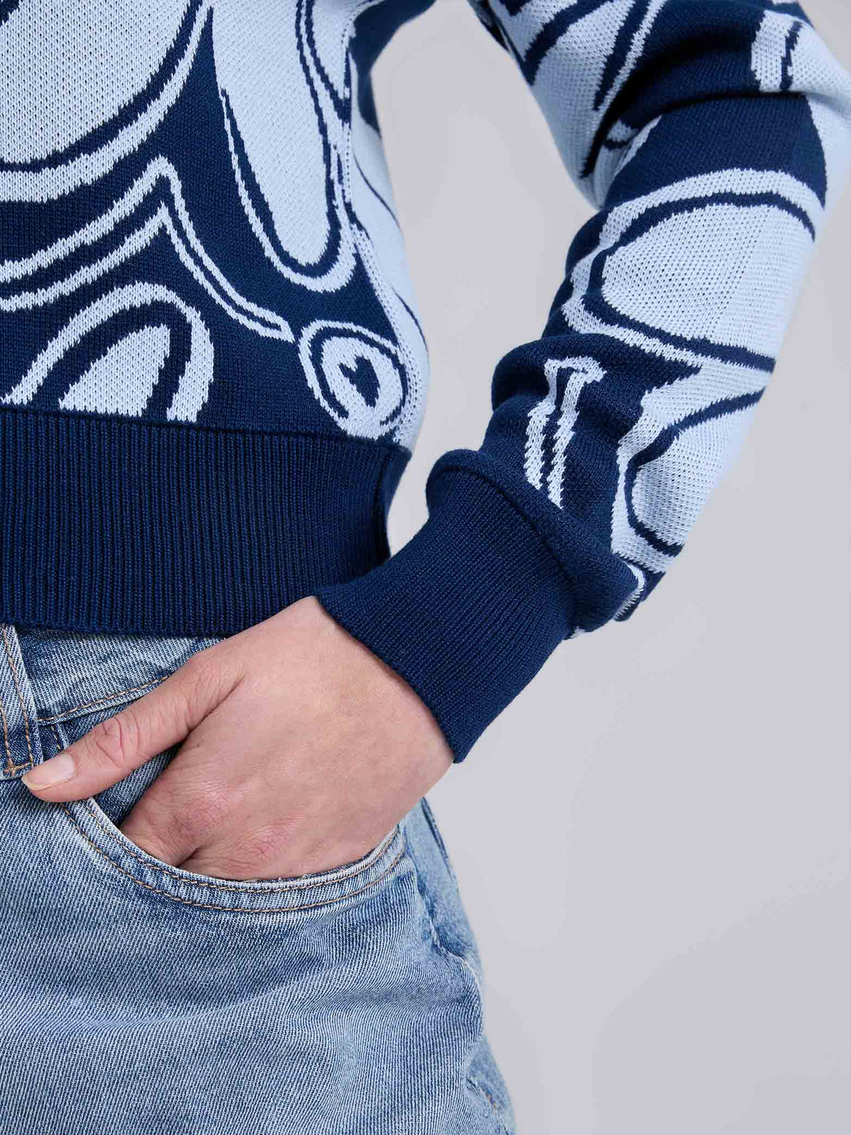 Buzo Tejido garden - Azul