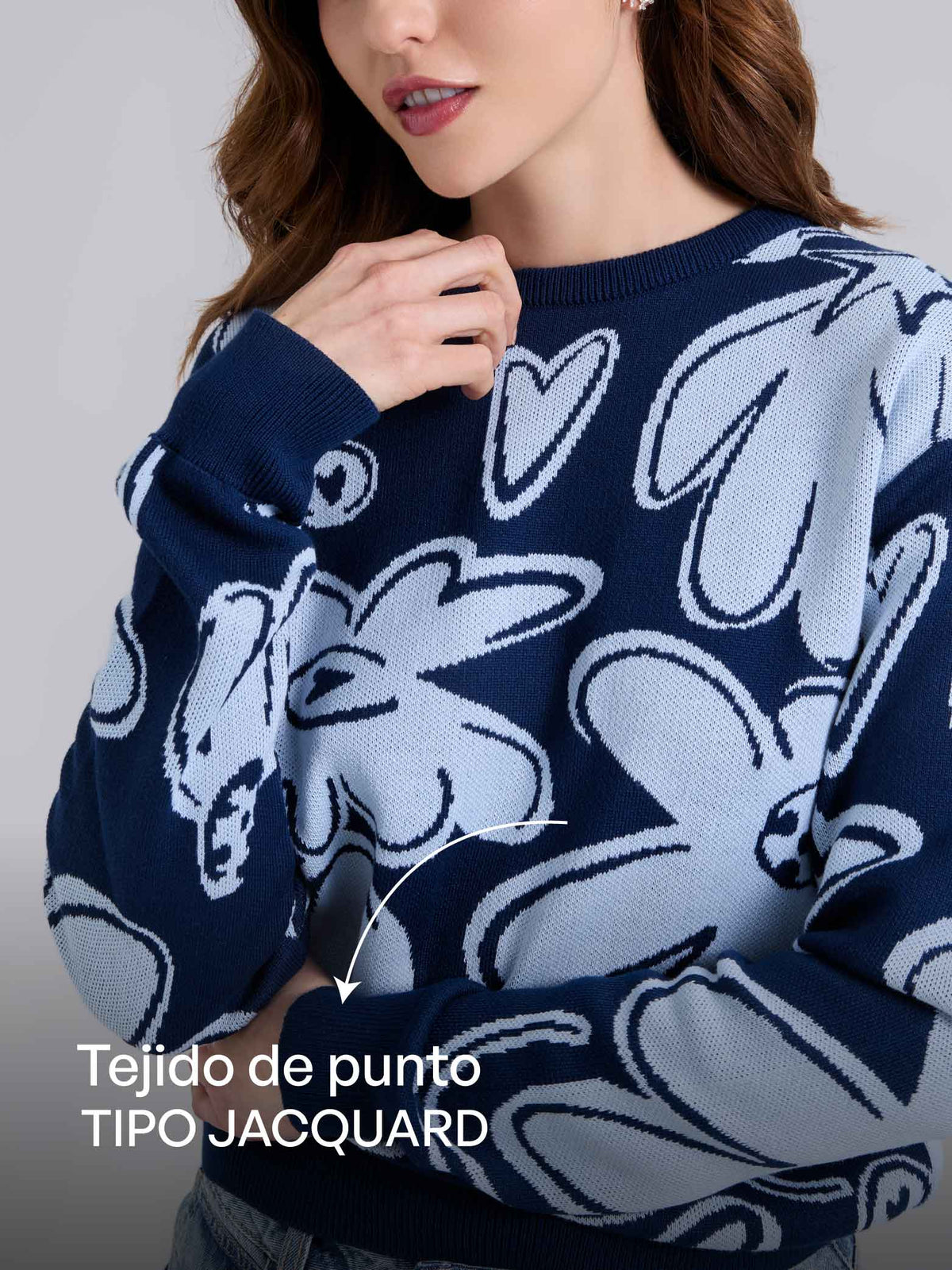 Buzo Tejido garden - Azul