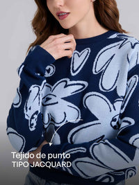 Buzo Tejido garden - Azul