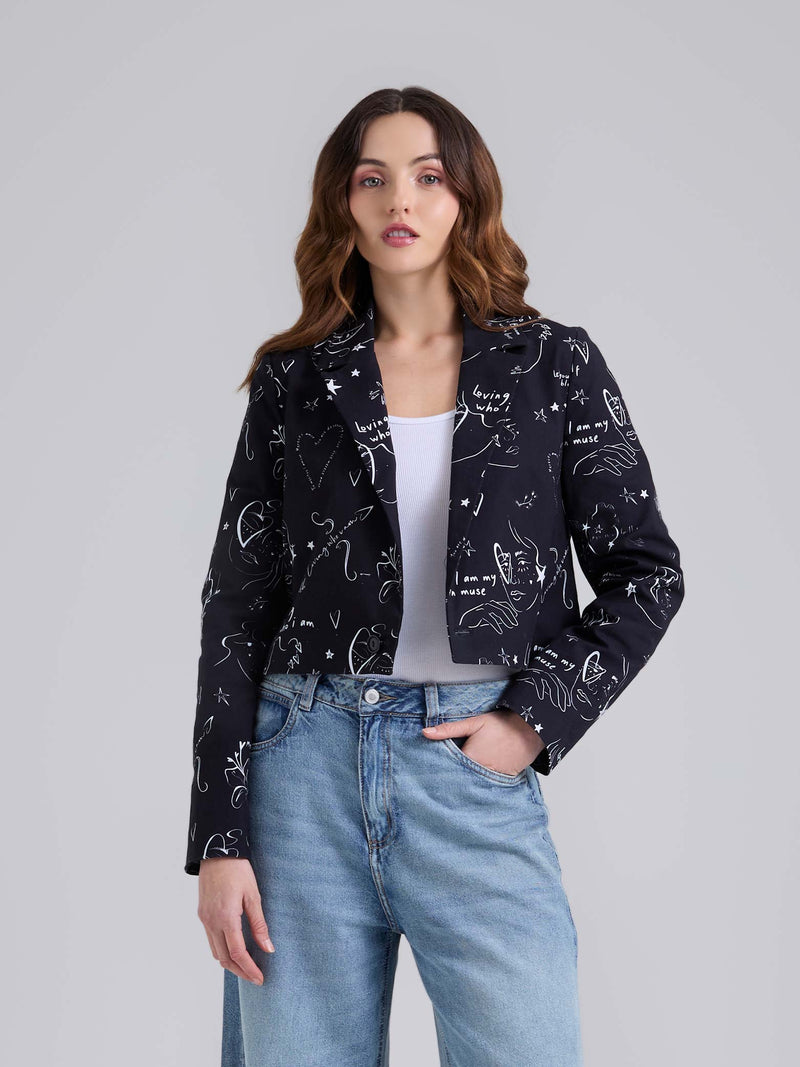 Blazer Mi esencia - Negro