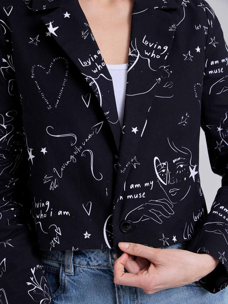 Blazer Mi esencia - Negro