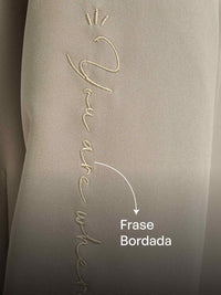 Blazer Bordado - Caqui