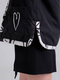 Chaqueta Acolchada caminos - Negro