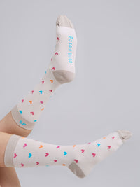 Media Corazones - Marfil