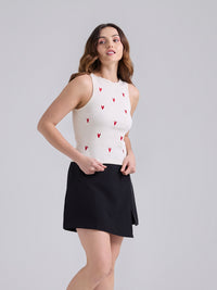 Top Corazones - Marfil