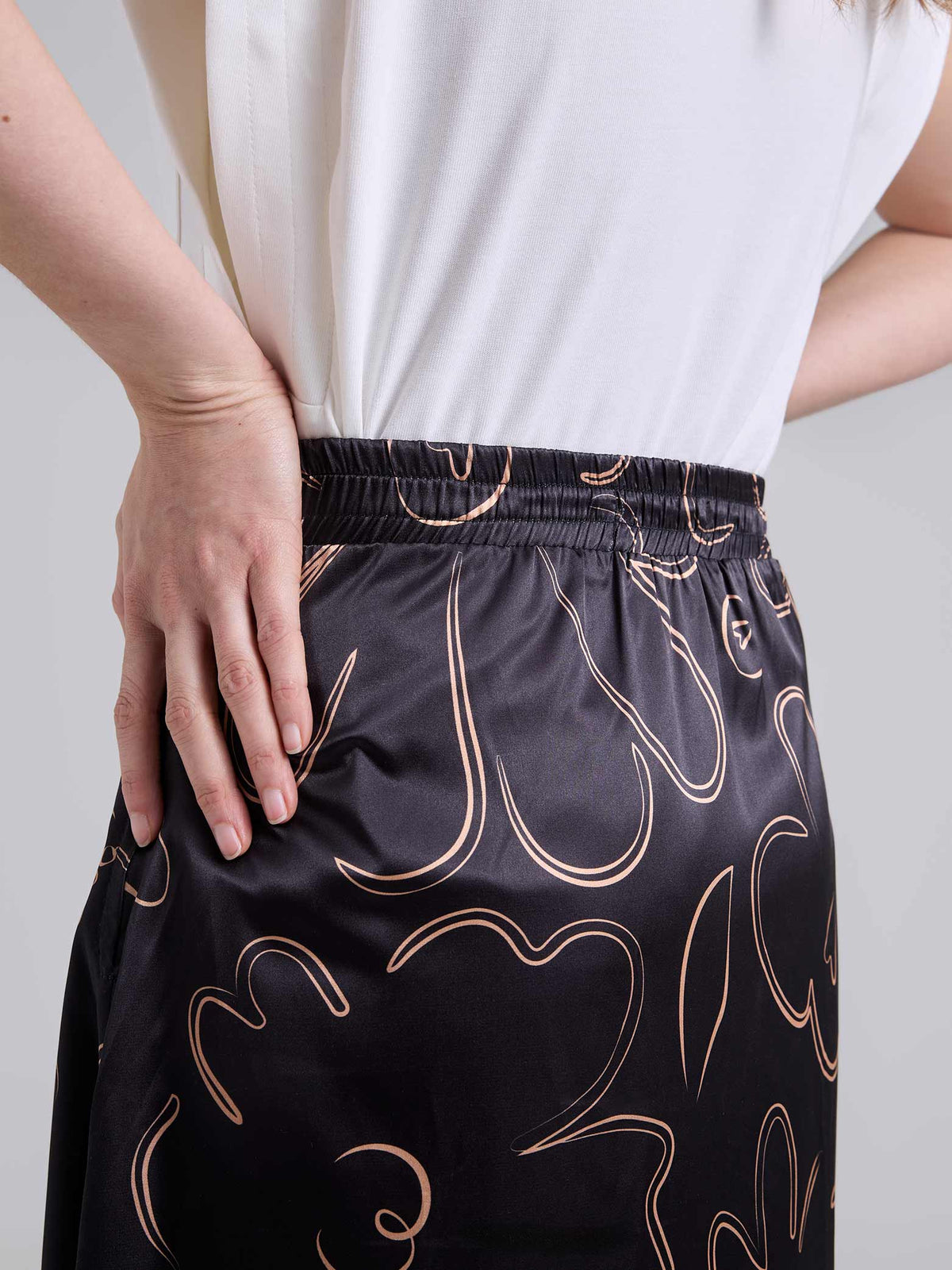 Falda Garden - Negro