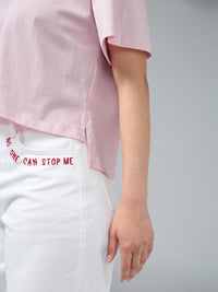 Camiseta Más fuerte - Rosado